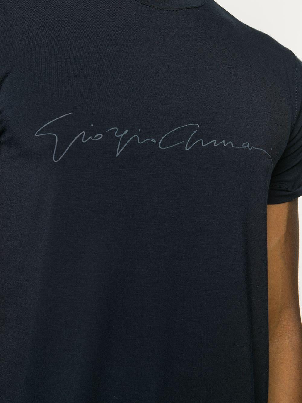 signature print T-shirt 6GST56 SJP4ZUBSG GIORGIO ARMANI 