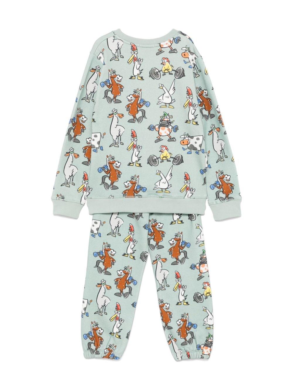 Graphic-print tracksuit<BR/><BR/><BR/> TV3P80 Z2133710MC STELLA McCARTNEY KIDS 
