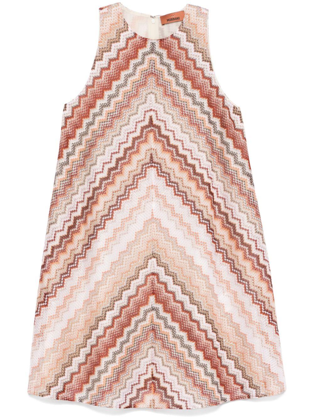 A-line zigzag patterned dress<BR/><BR/> DS25SG1L BR00ZVS10BB MISSONI 