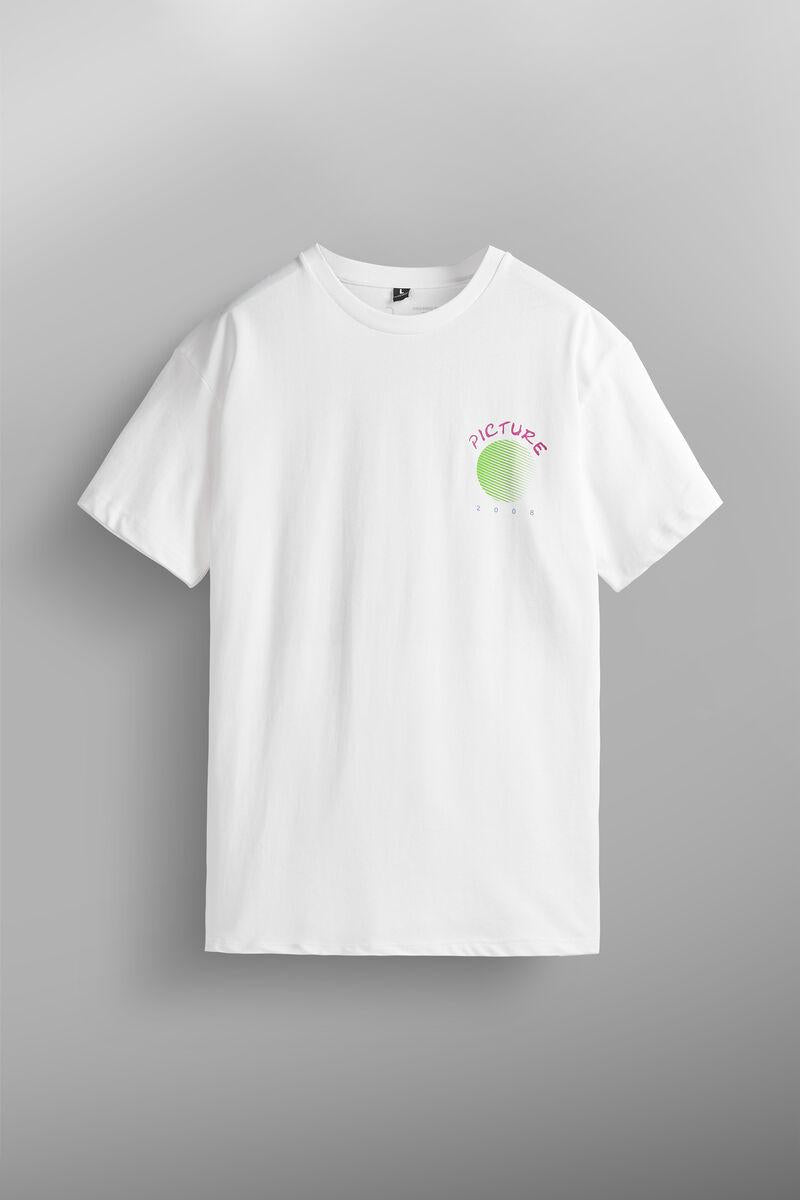 T- shirt with front logo and back print MTS1101 WHITE PICTURE 