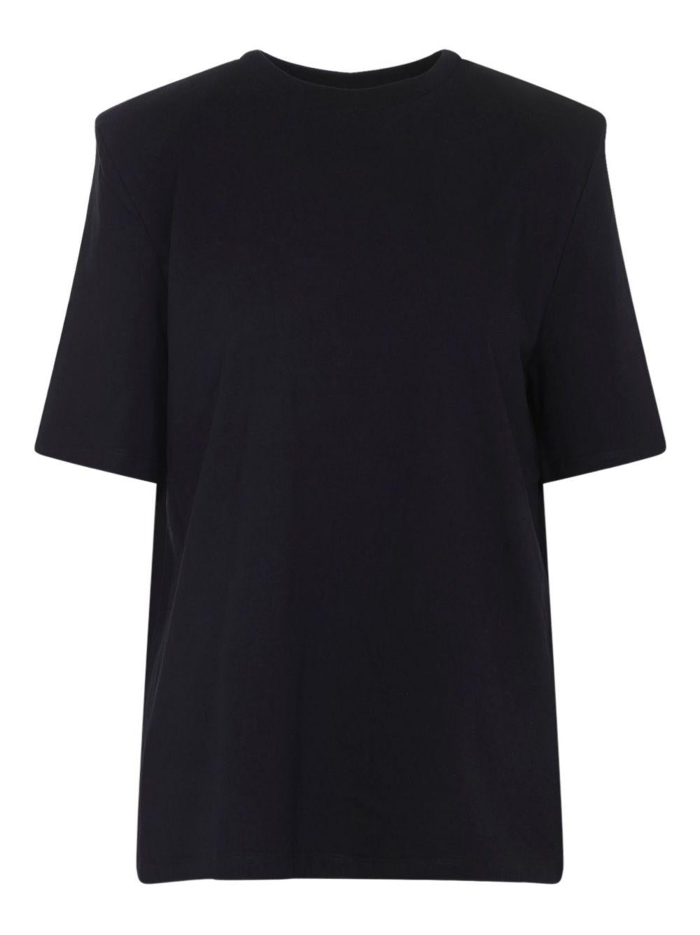 CARRINGTON PADDED SHOULDER TEE TSFS21180100 BLACK THE FRANKIE SHOP 