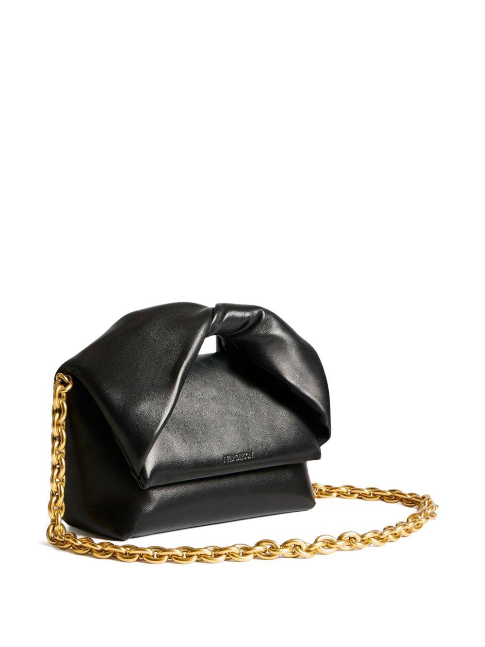 Medium twister bag in black leather HB0764 LA0384999 JW ANDERSON 