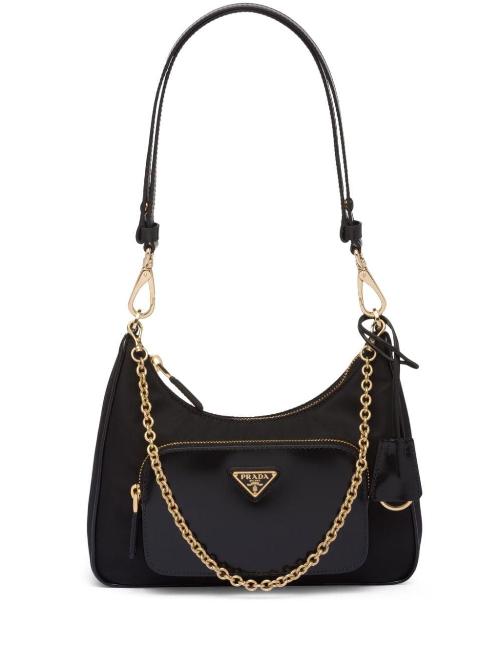 Triangle-logo shoulder bag<BR/><BR/><BR/> 1BC198 R789F0002 PRADA 