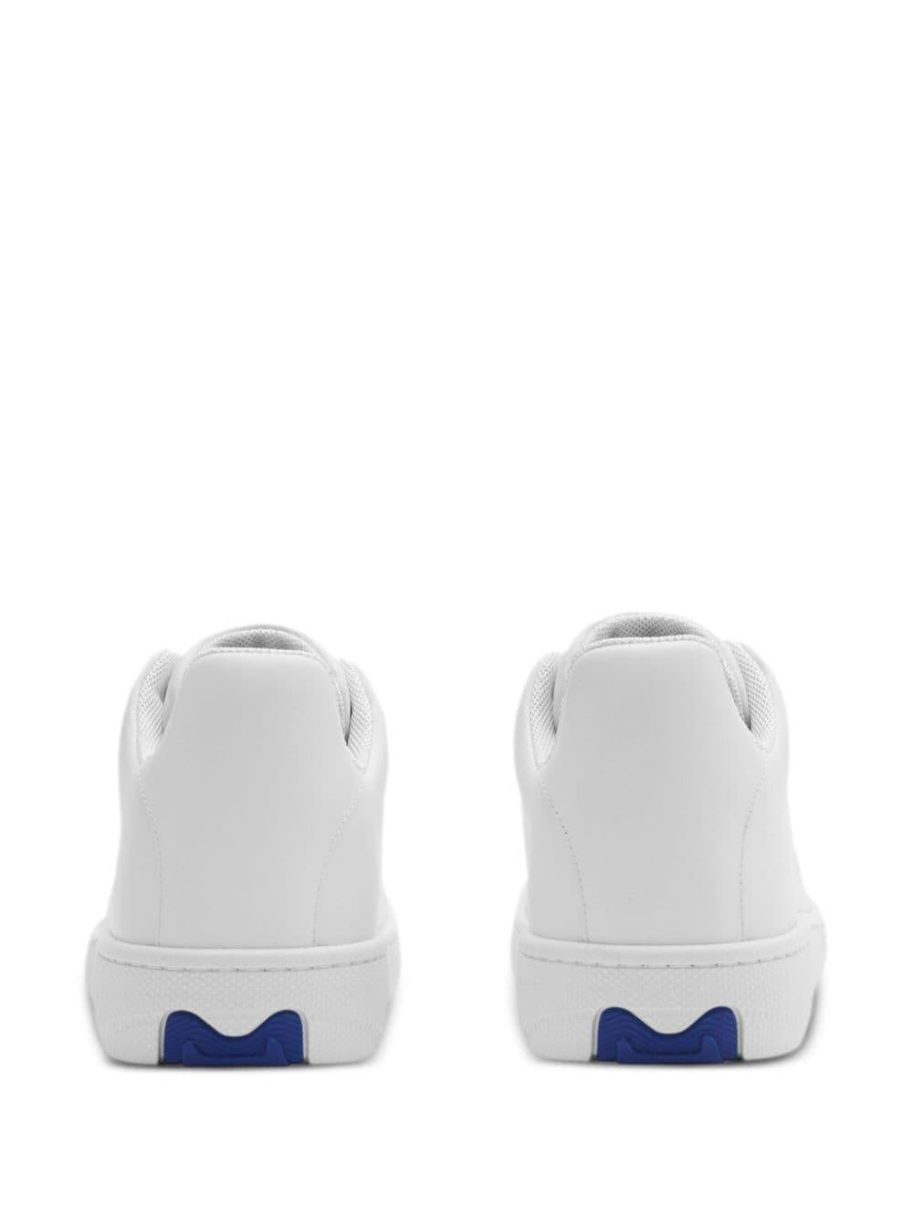 Box leather sneakers<BR/><BR/><BR/> 8083385 A1464 BURBERRY 