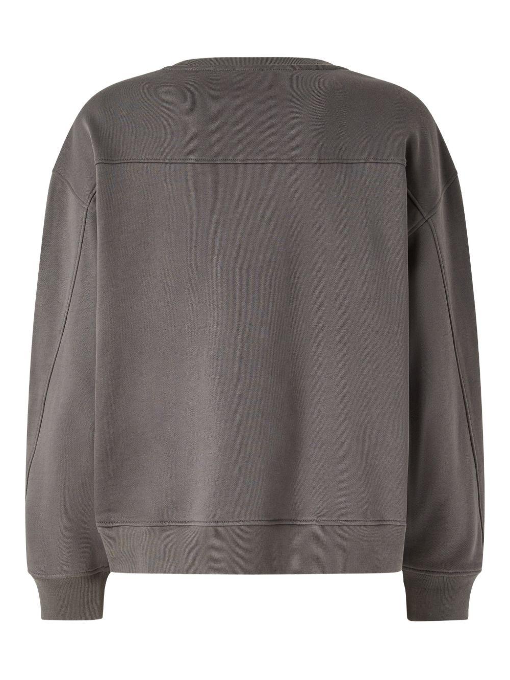 embellished logo sweatshirt 100534 A33GK10 PINKO 
