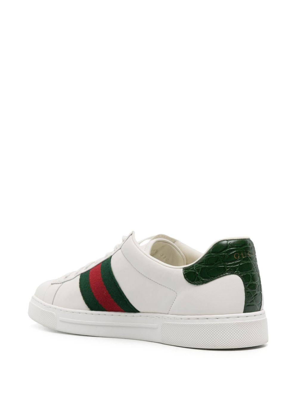 Ace leather sneakers<BR/><BR/> 757892 AACAG9055 GUCCI 