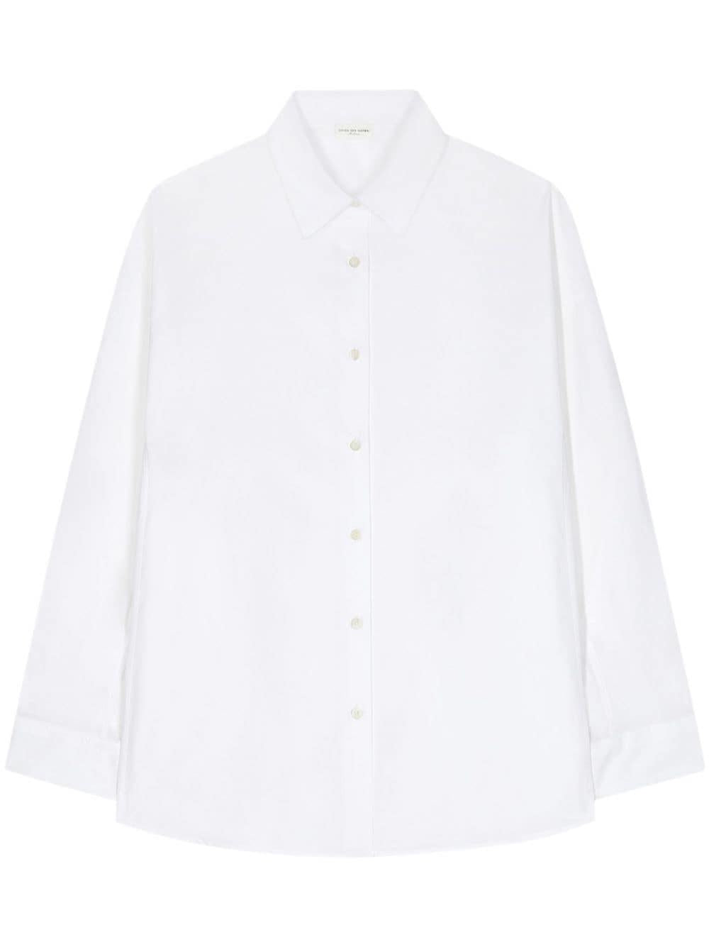 Cotton button-up shirt<BR/><BR/> 010701 90201 DRIES VAN NOTEN 