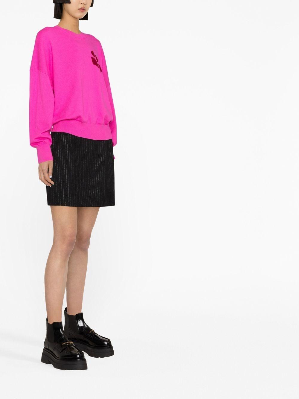 Pink logo-print wide-sleeved jumper PU0053FA A1X05E40NP MARANT ÉTOILE 