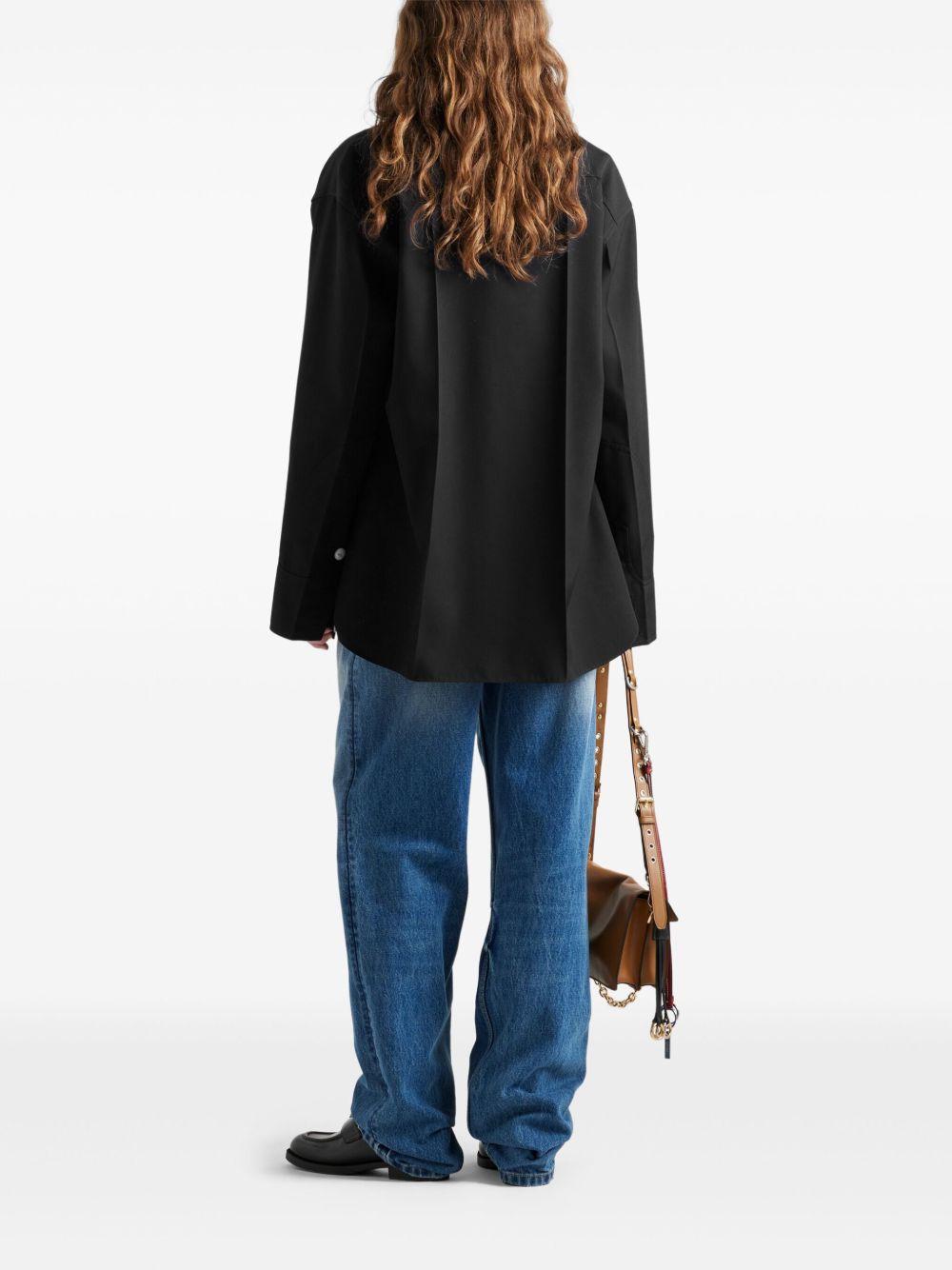 Wool gabardine coat<BR/><BR/><BR/> P614S 108NF0002 PRADA 