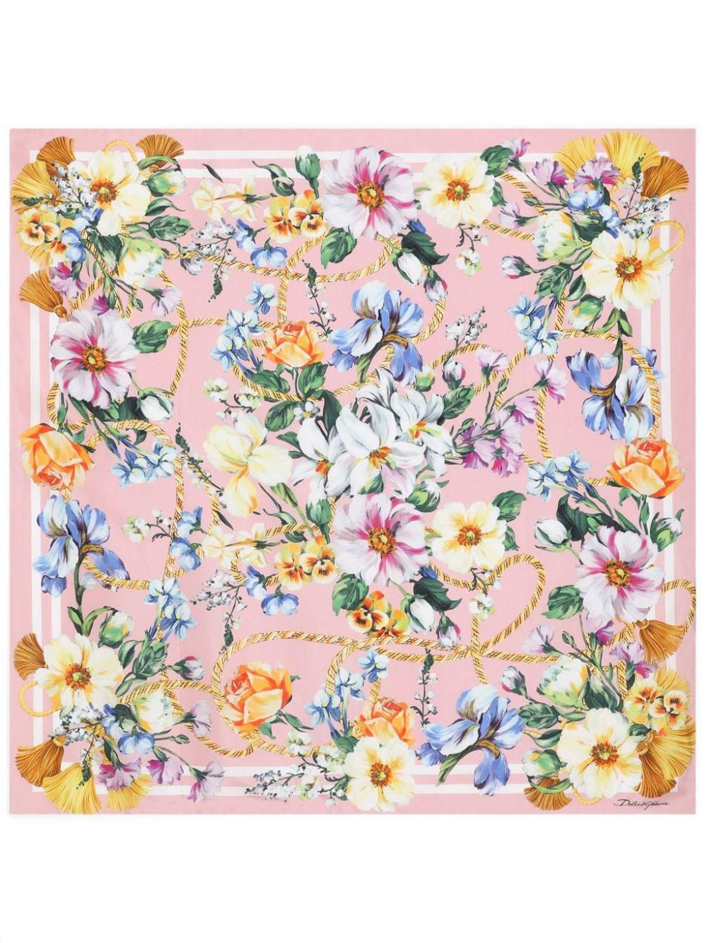Floral print scarf FN092R GDCUQHH5JC DOLCE & GABBANA 
