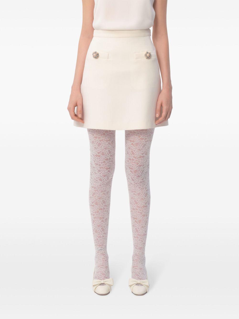Crepe couture mini skirt<BR/><BR/><BR/> 6B3RACH71CF A03 VALENTINO GARAVANI 