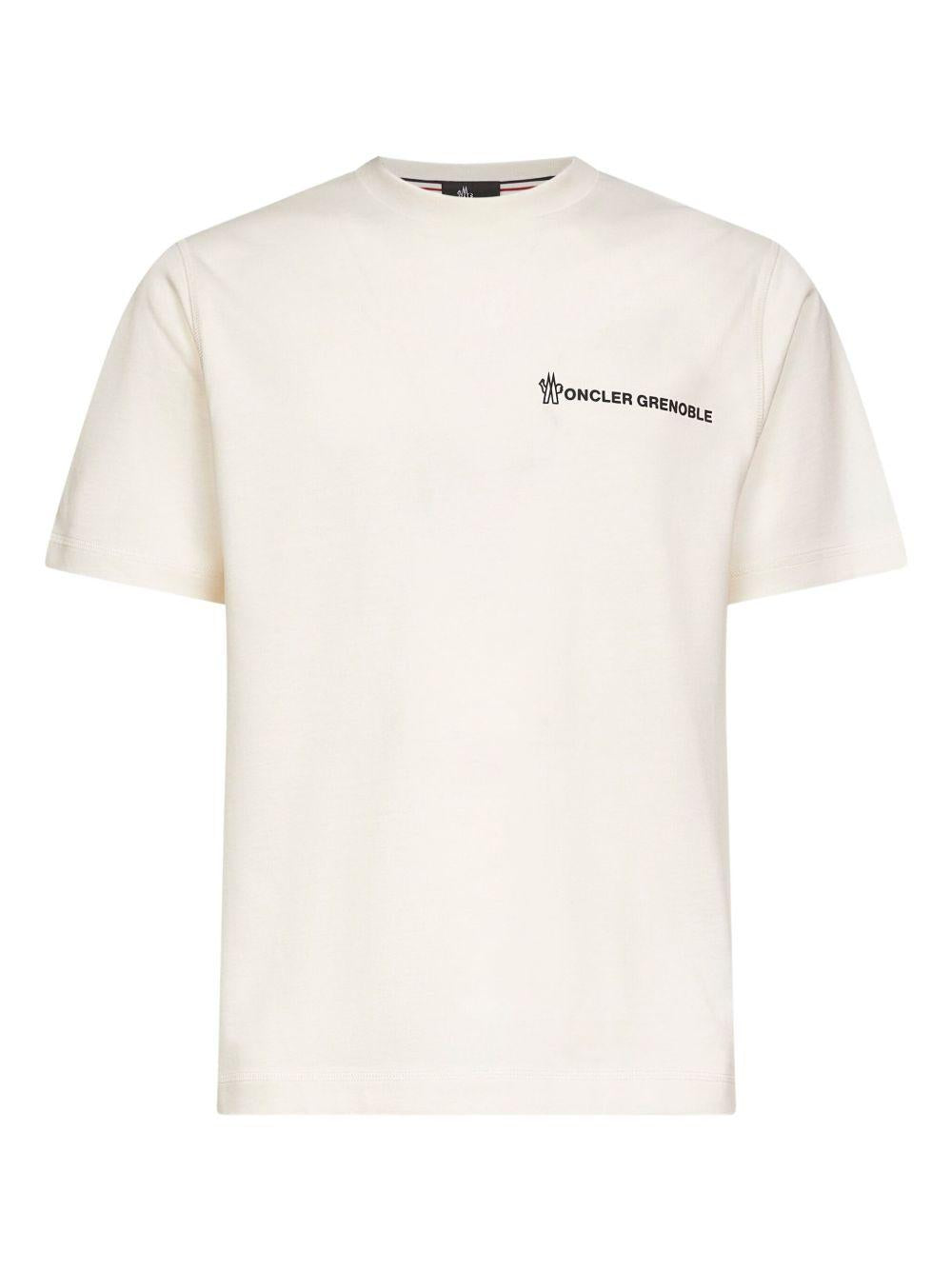 Cotton T-shirt with embossed logo K20978C00011 89AZ9041 MONCLER GRENOBLE 