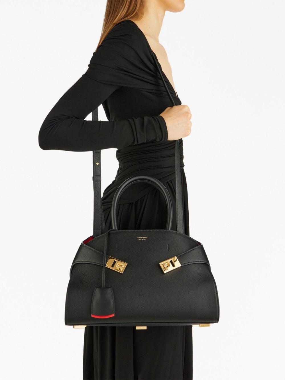 Borsa tote Hug piccola in pelle<BR/><BR/><BR/> HUG TH S 767814NERO FLAME RED FERRAGAMO 