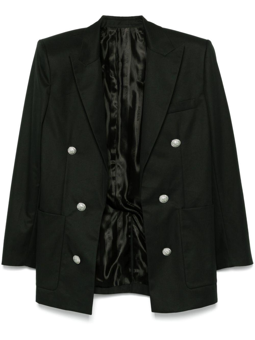 Cotton blazer<BR/><BR/><BR/> EH1SG165CF74 0PA BALMAIN 