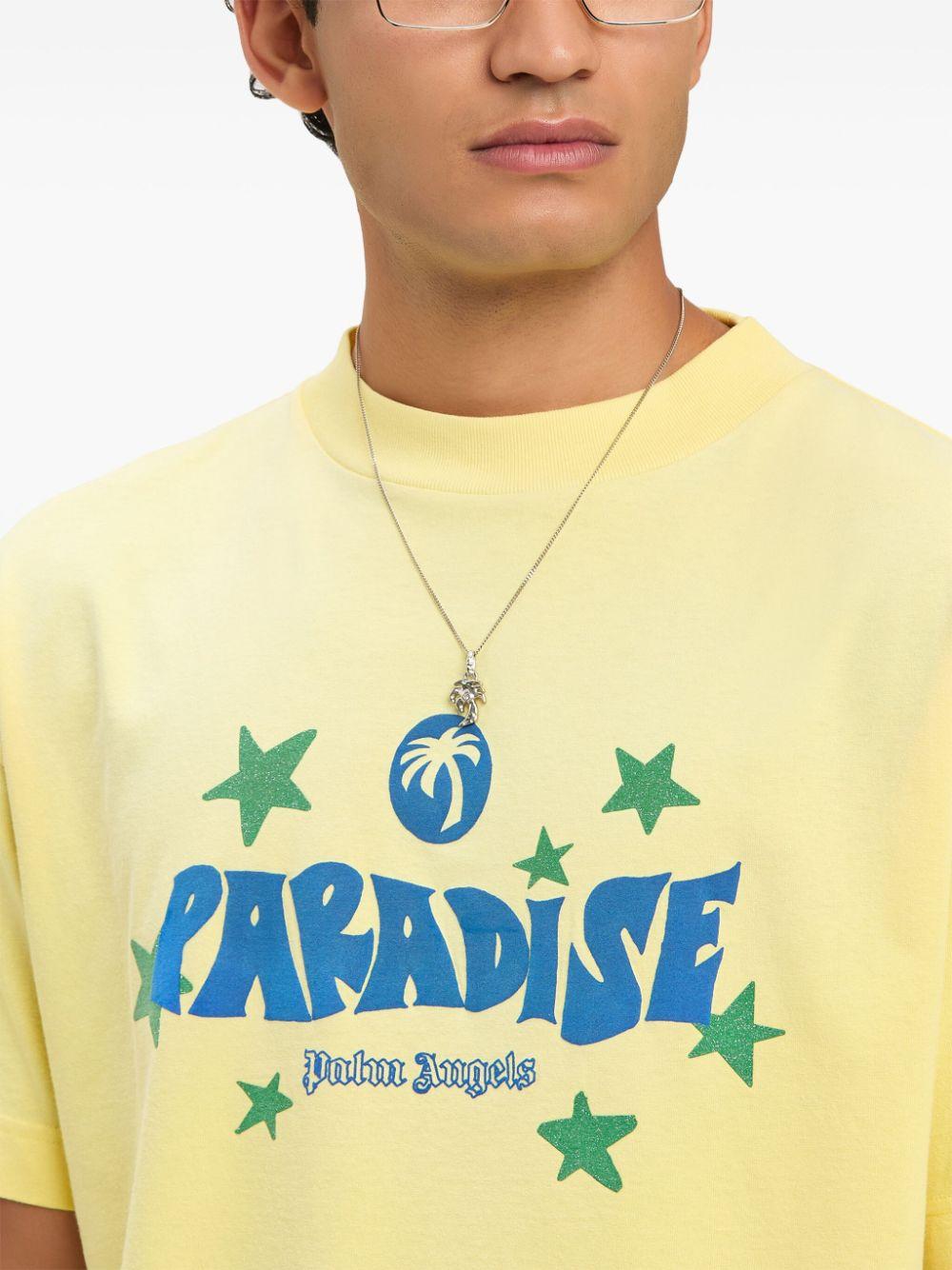 Paradise Palm T-shirt<BR/><BR/><BR/> PMAA001S25JER001 1845 PALM ANGELS 