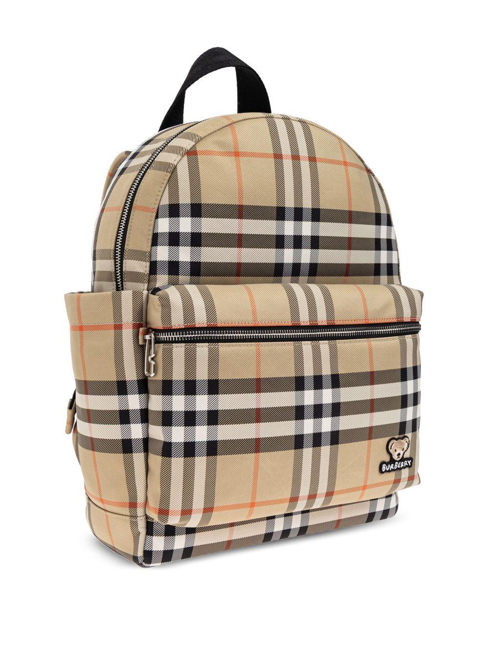 Check Backpack 8108445 B9368 BURBERRY KIDS 