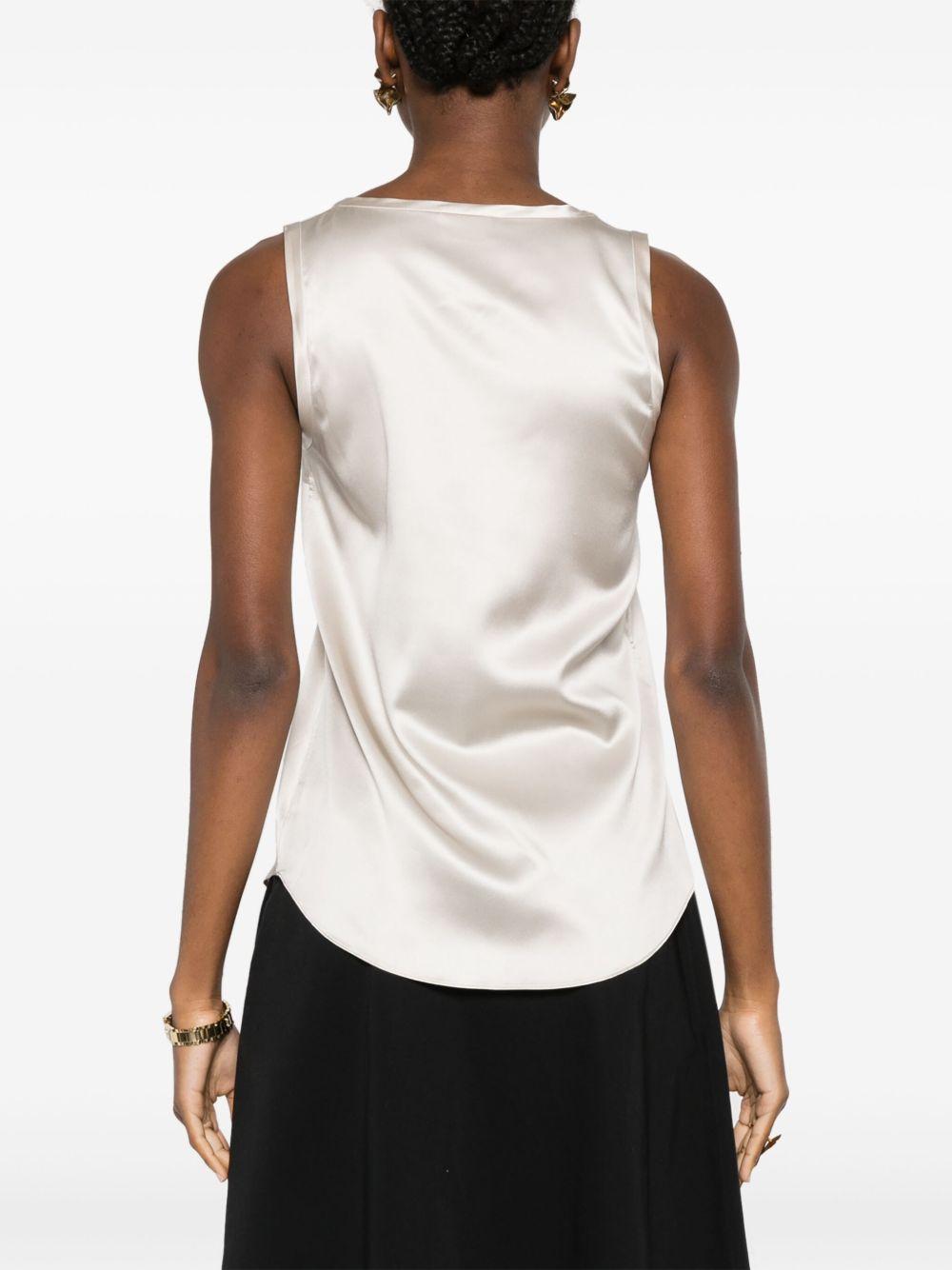 Satin sleeveless top<BR/><BR/><BR/> M0C59E0600 C9732 BRUNELLO CUCINELLI 