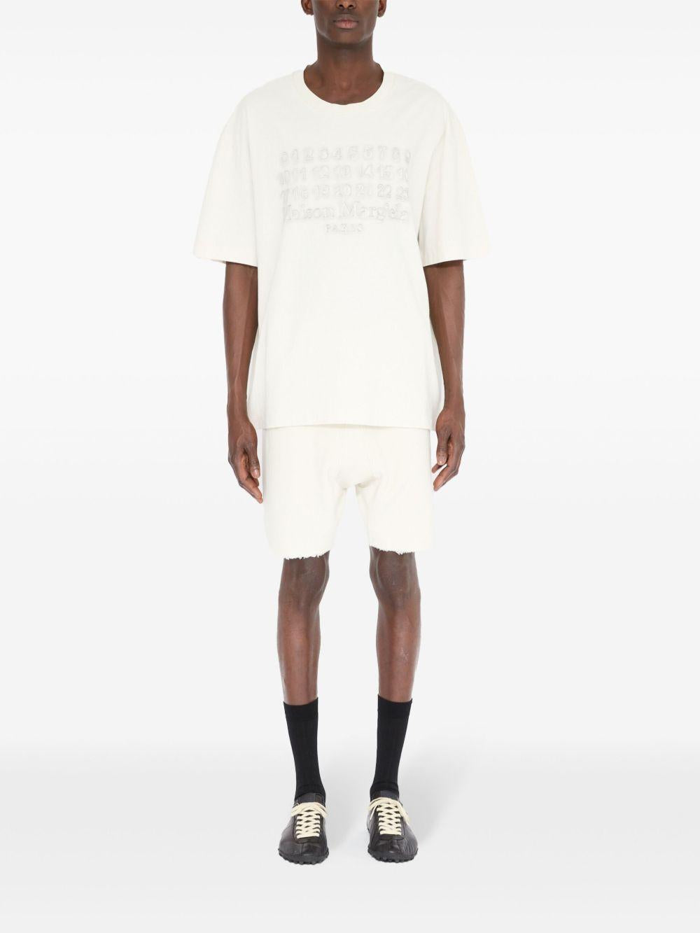 Numbers-motif T-shirt<BR/><BR/><BR/> S50GC0705 S24567103 MAISON MARGIELA 