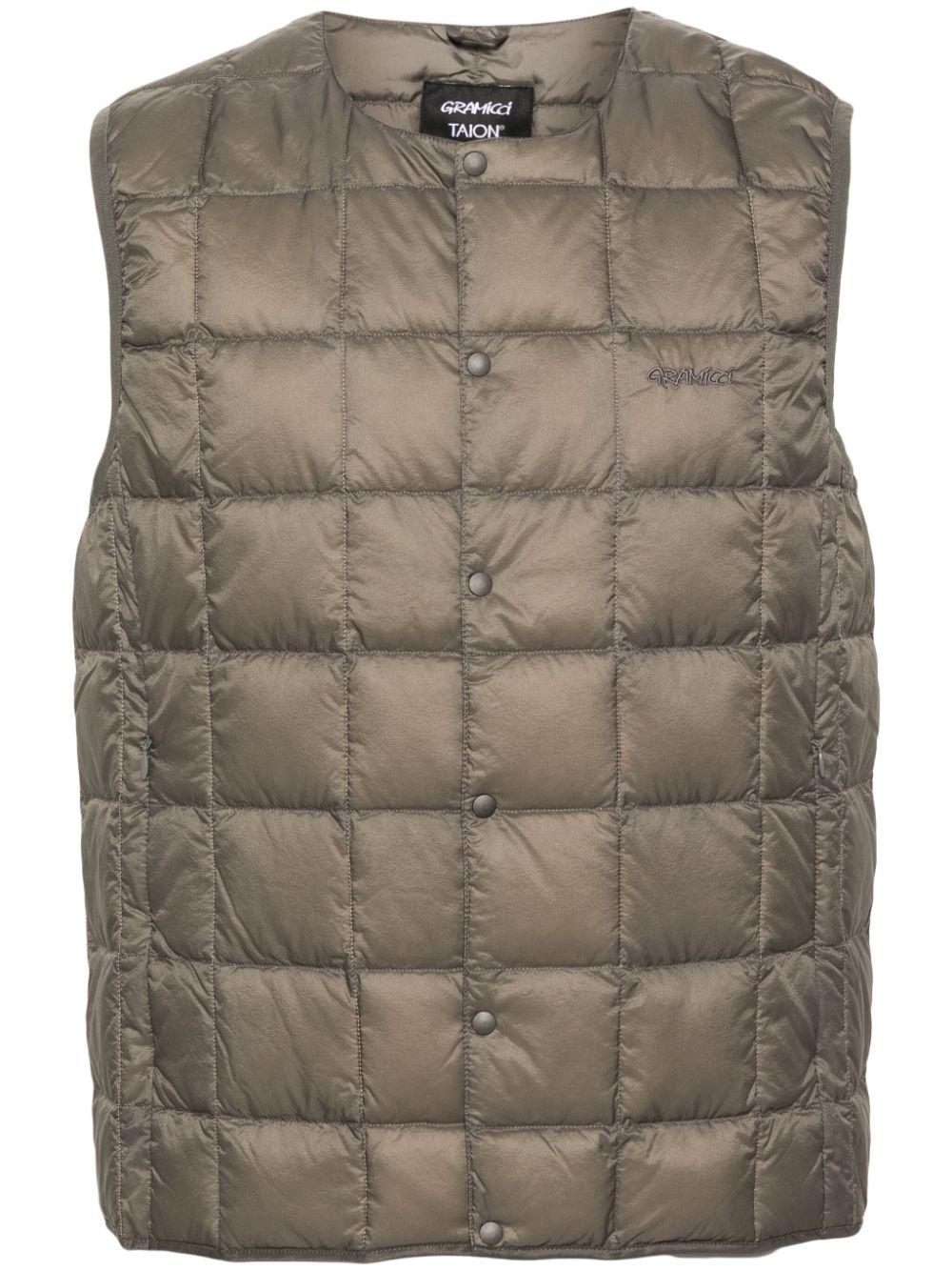 Quilted vest G3FU J100STONE GREY GRAMICCI 