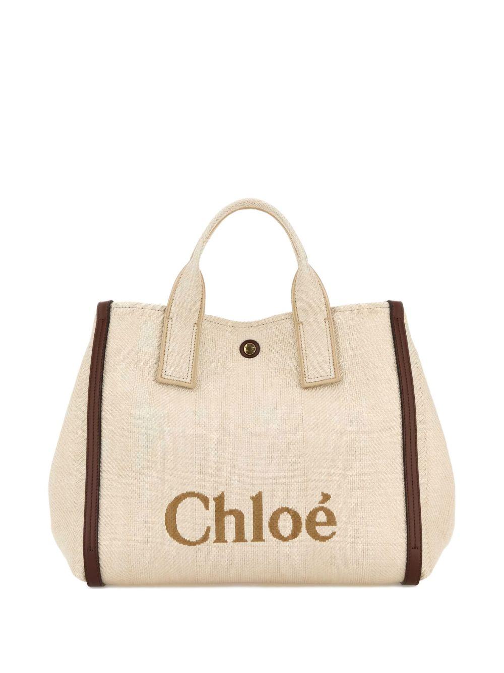 Carry tote bag in raffia-effect fibres CH25US910P19 24P CHLOÉ 