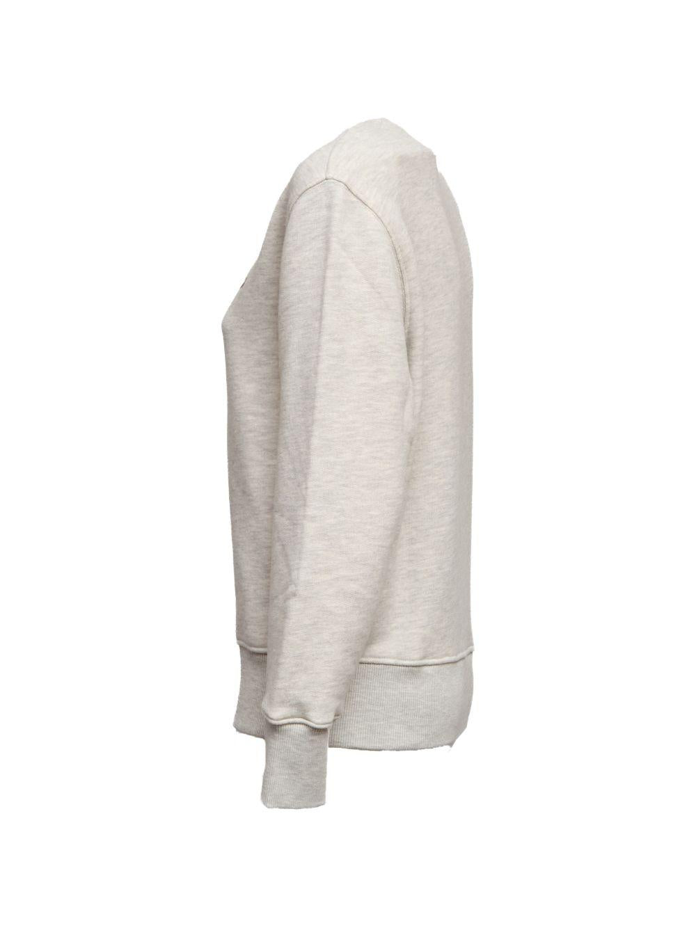 CREW NECK SWEATSHIRT WITH EMBROIDERED LOGO SWPW 001MJERSEY MELANGE AUTRY 