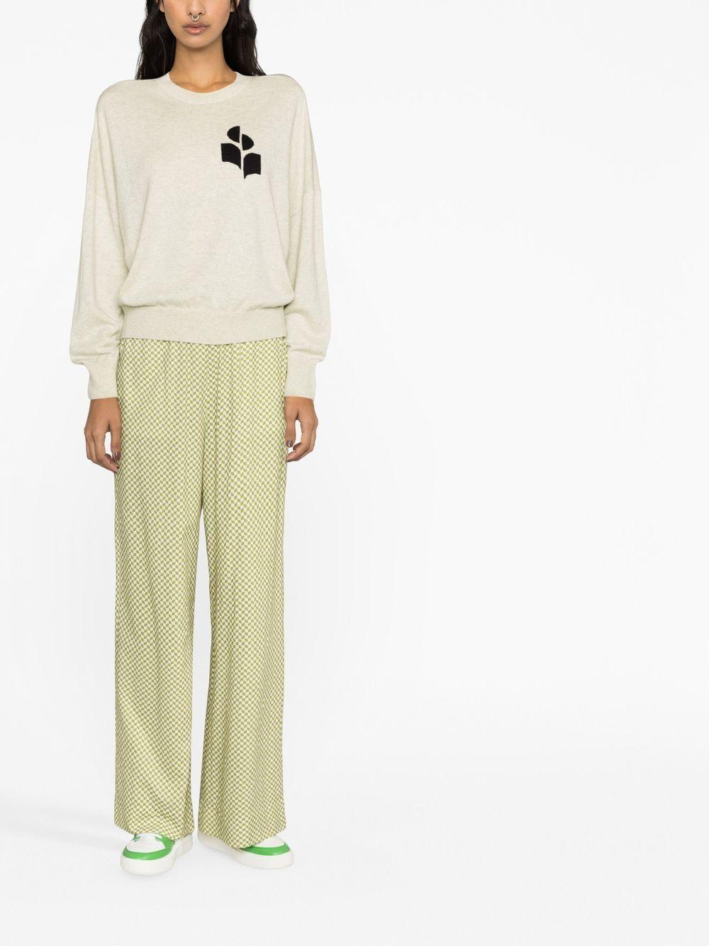 Logo-print wide-sleeved jumper PU0053FA A1X05E02LY MARANT ÉTOILE 