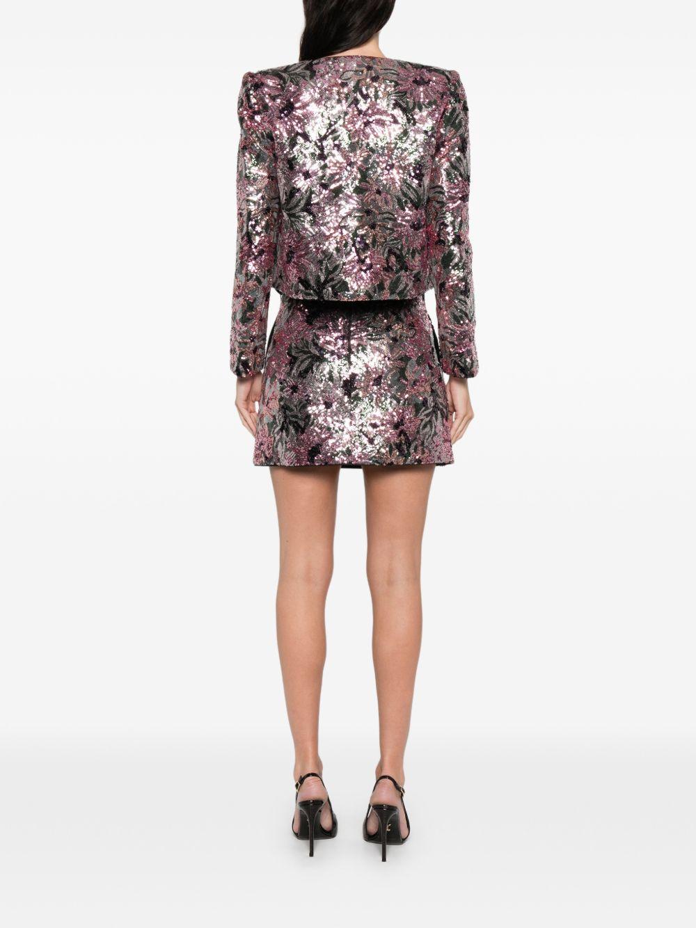 Floral Sequin Jacket 075JA MULTI SELF-PORTRAIT 