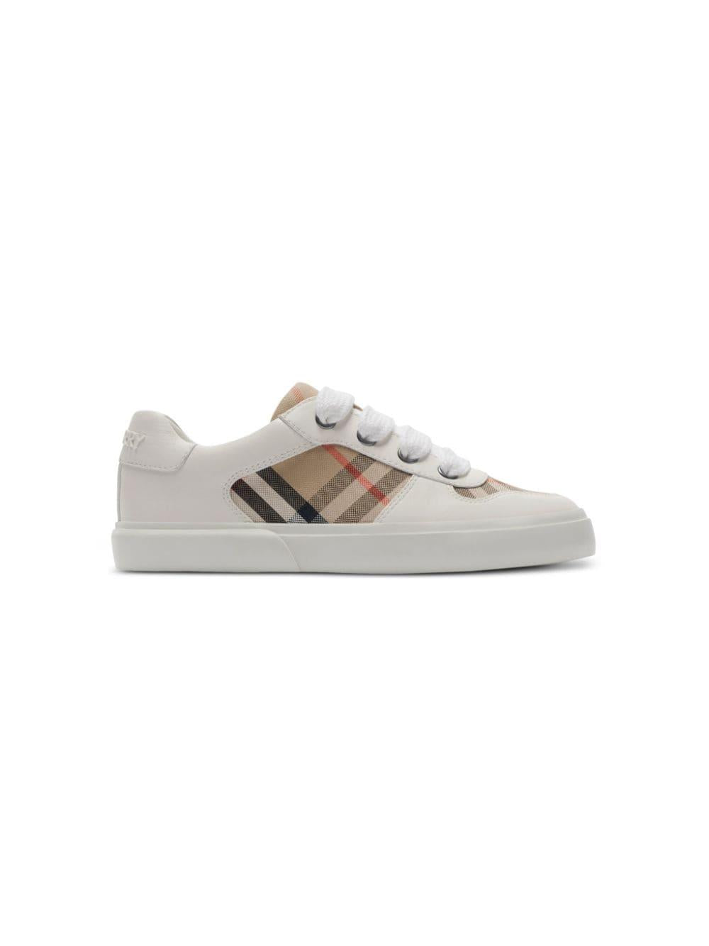 Check cotton sneakers 8089736 B9368 BURBERRY KIDS 