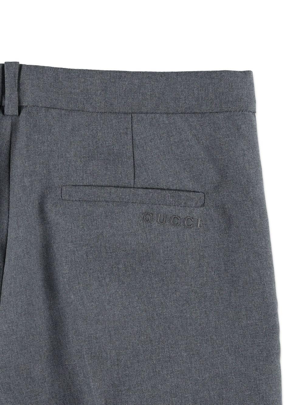Trousers with Embroidered Logo<BR/> 831674 XWA1Z1401 GUCCI KIDS 