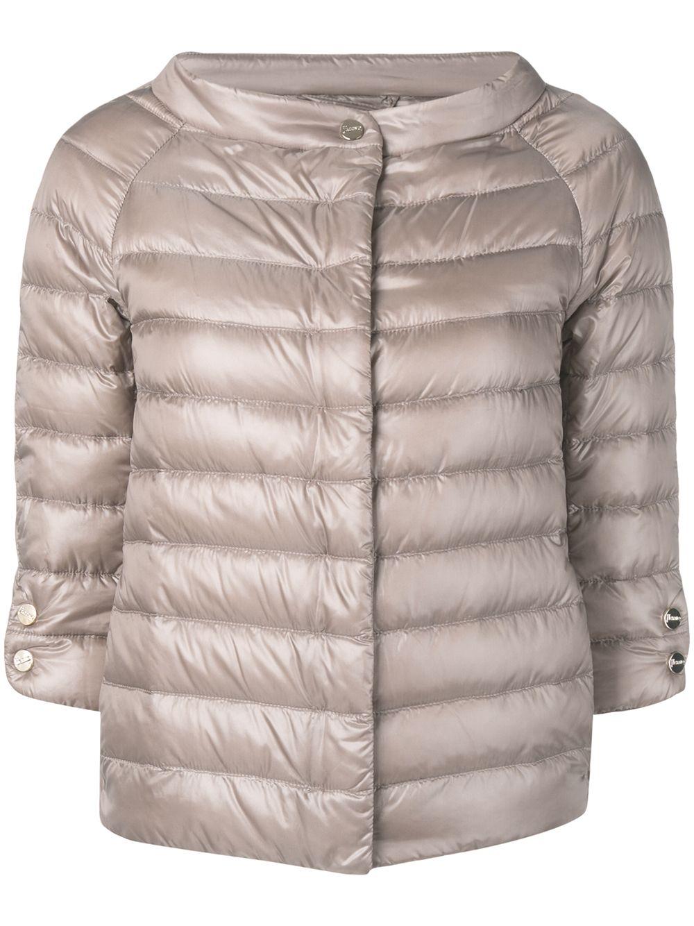 3/4 sleeve padded jacket<BR/><BR/> PI0613DIC 12017Z2600 HERNO 