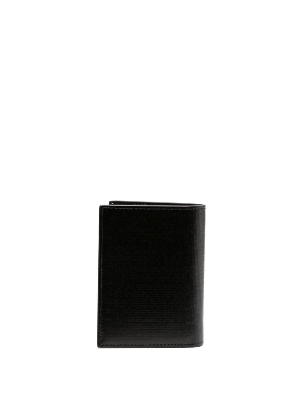 Logo-print leather wallet<BR/><BR/> BK608MK1T4 001 GIVENCHY 