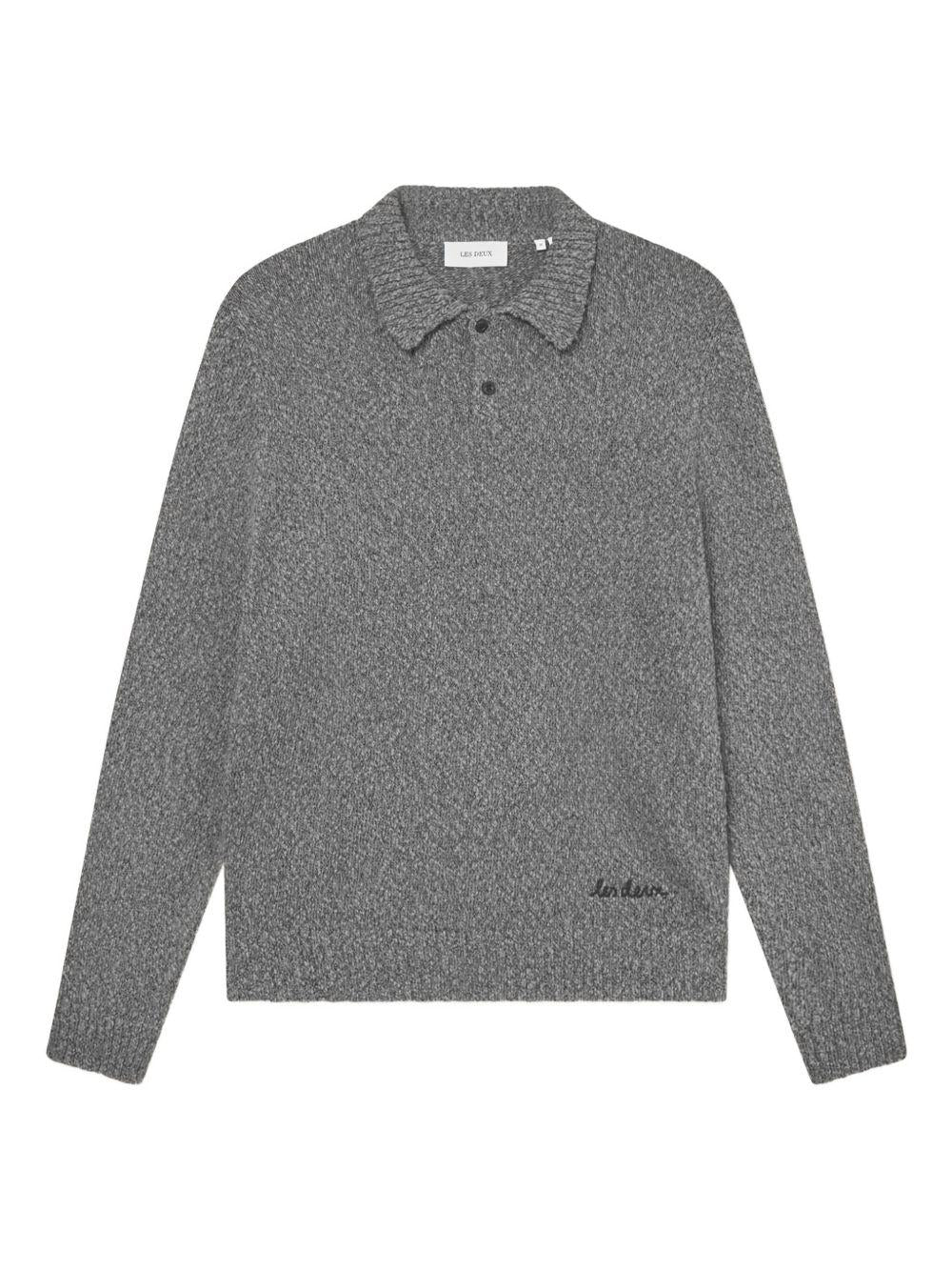 Billy Mouliné Knitted Polo 1000556 100 LES DEUX 