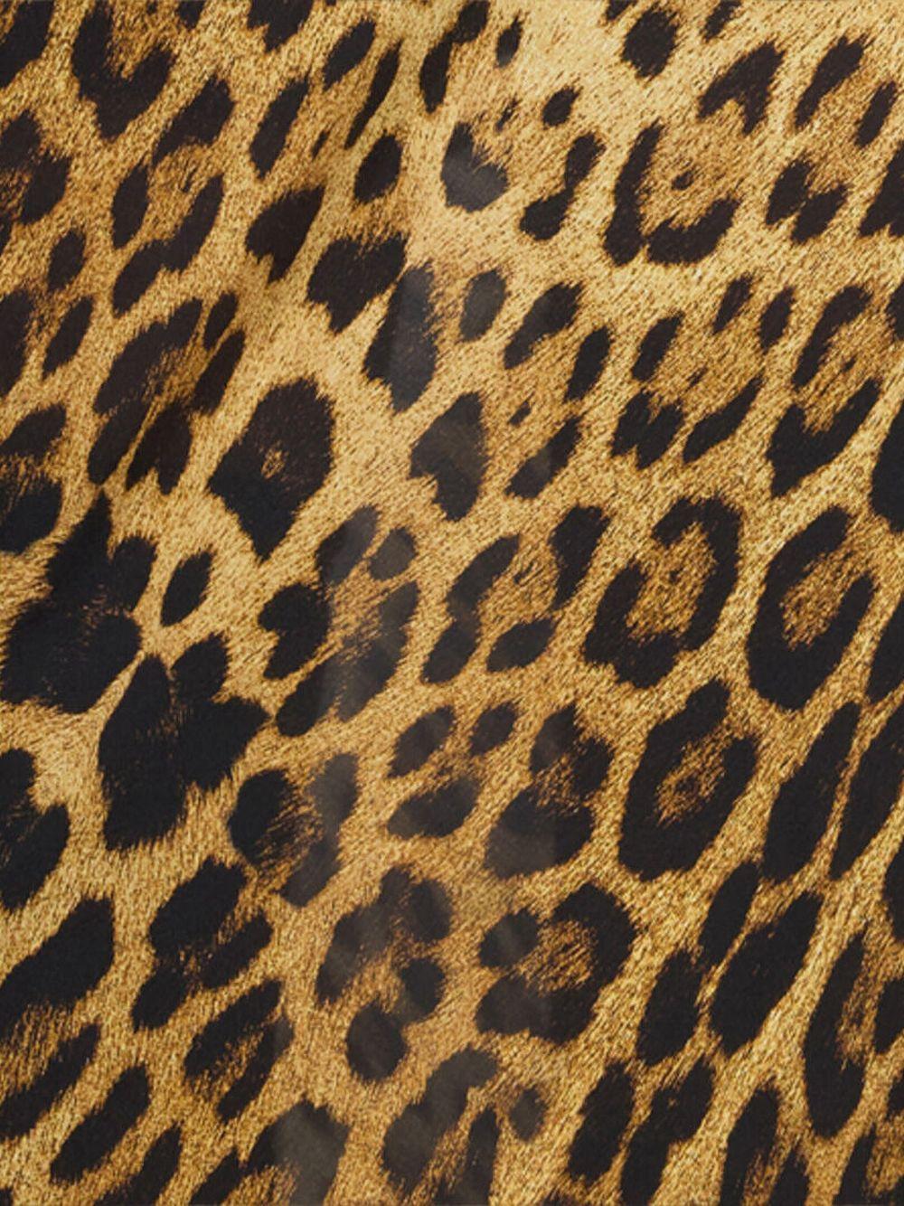 Jaguar Skin print lingerie dress VWT103 HZQ7100504 ROBERTO CAVALLI 