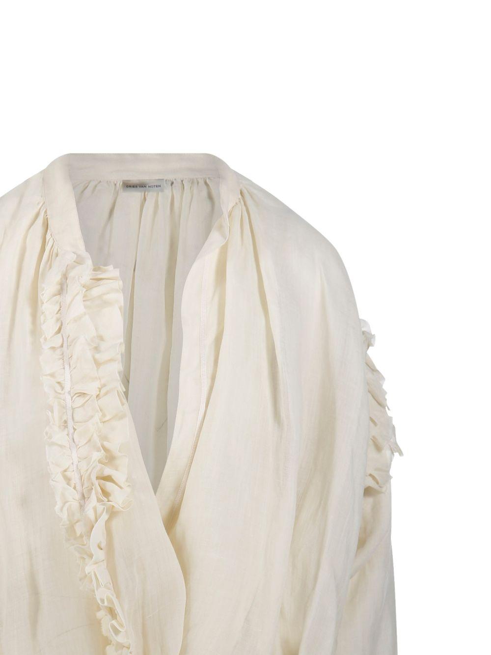 Cenver ramie blouse 010745 3112006 DRIES VAN NOTEN 