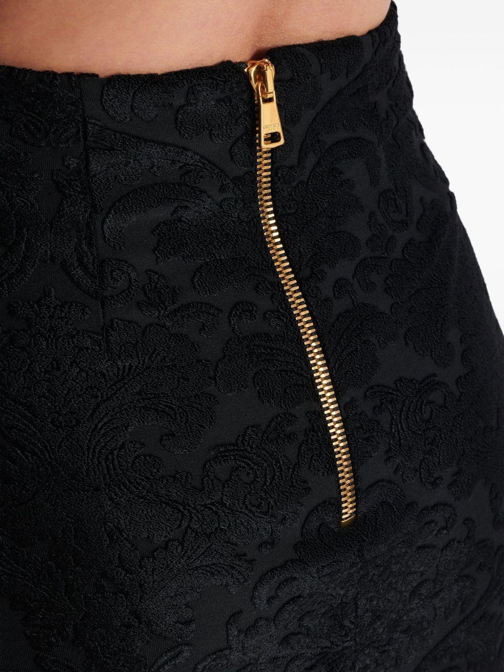 Baroque pattern midi skirt FF1LE481JK65 0PA BALMAIN 