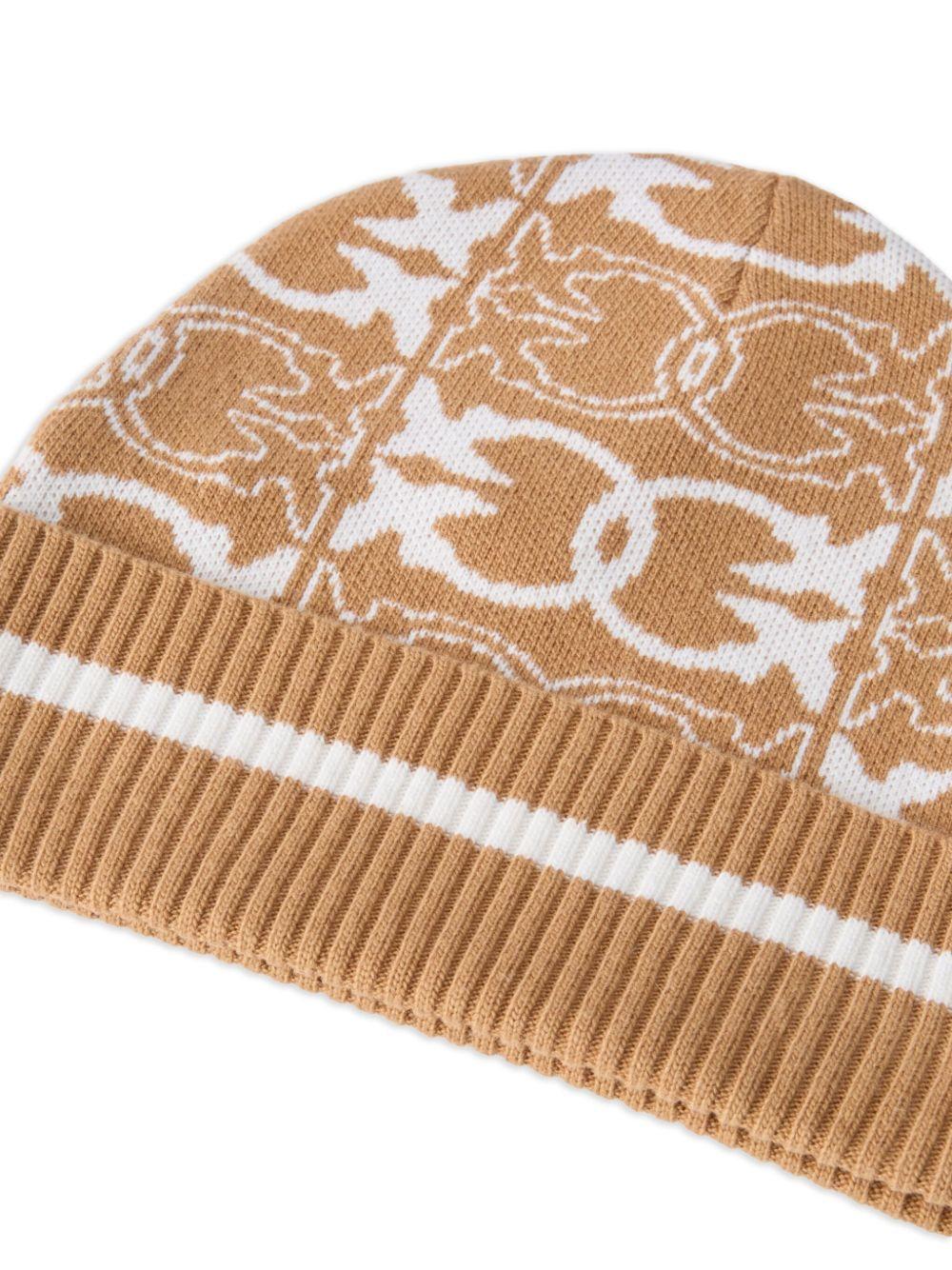 Beanie with jacquard logo detail 105991 A2YOMZ2 PINKO 