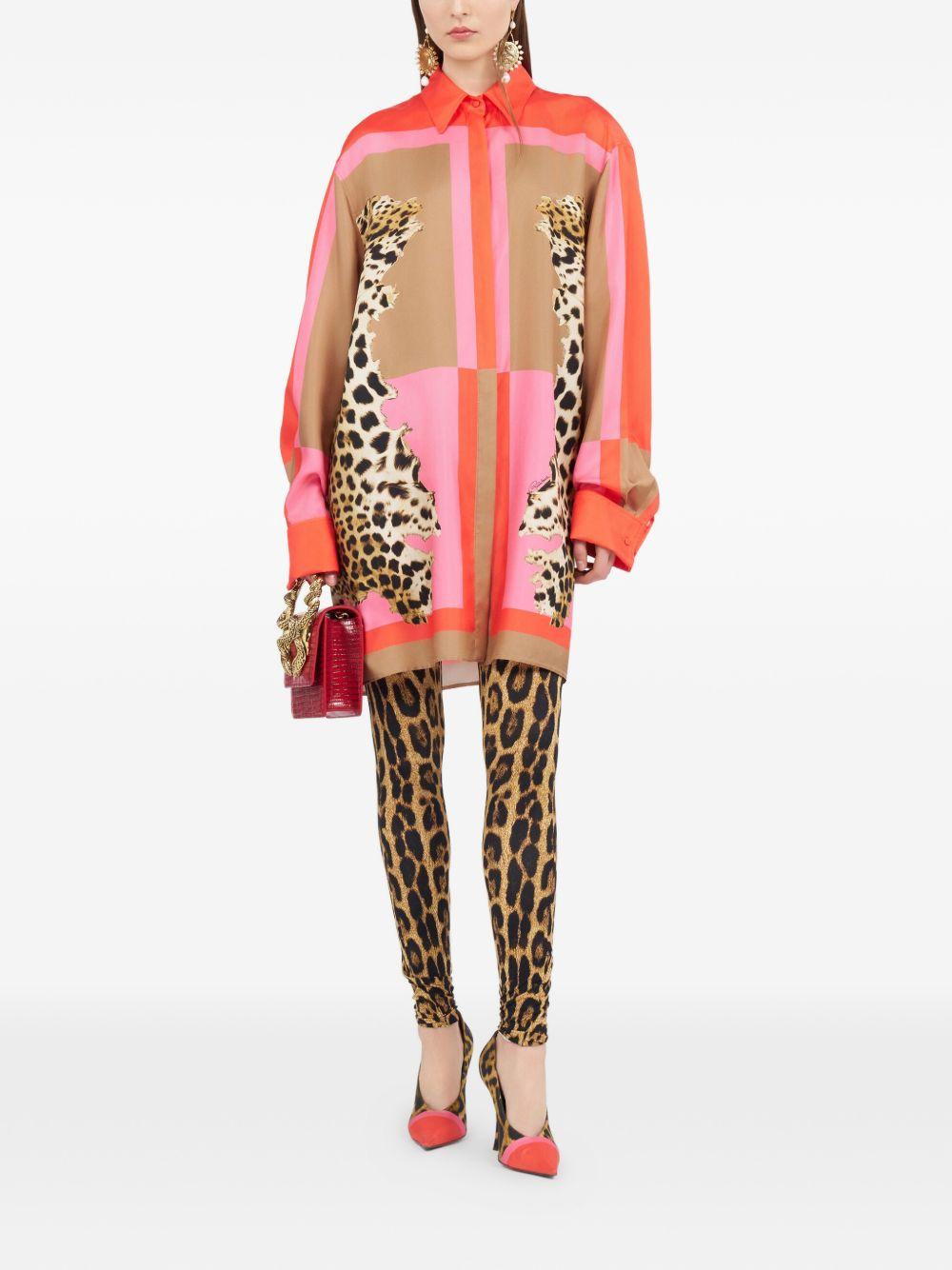 Cavalli Pop Print Silk Dress WQT160 OZR3301510 ROBERTO CAVALLI 