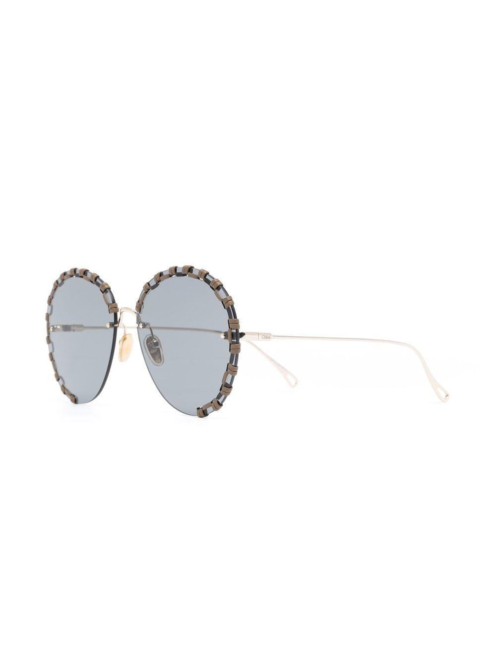 Round-frame sunglasses CH0186S 001 CHLOÉ 
