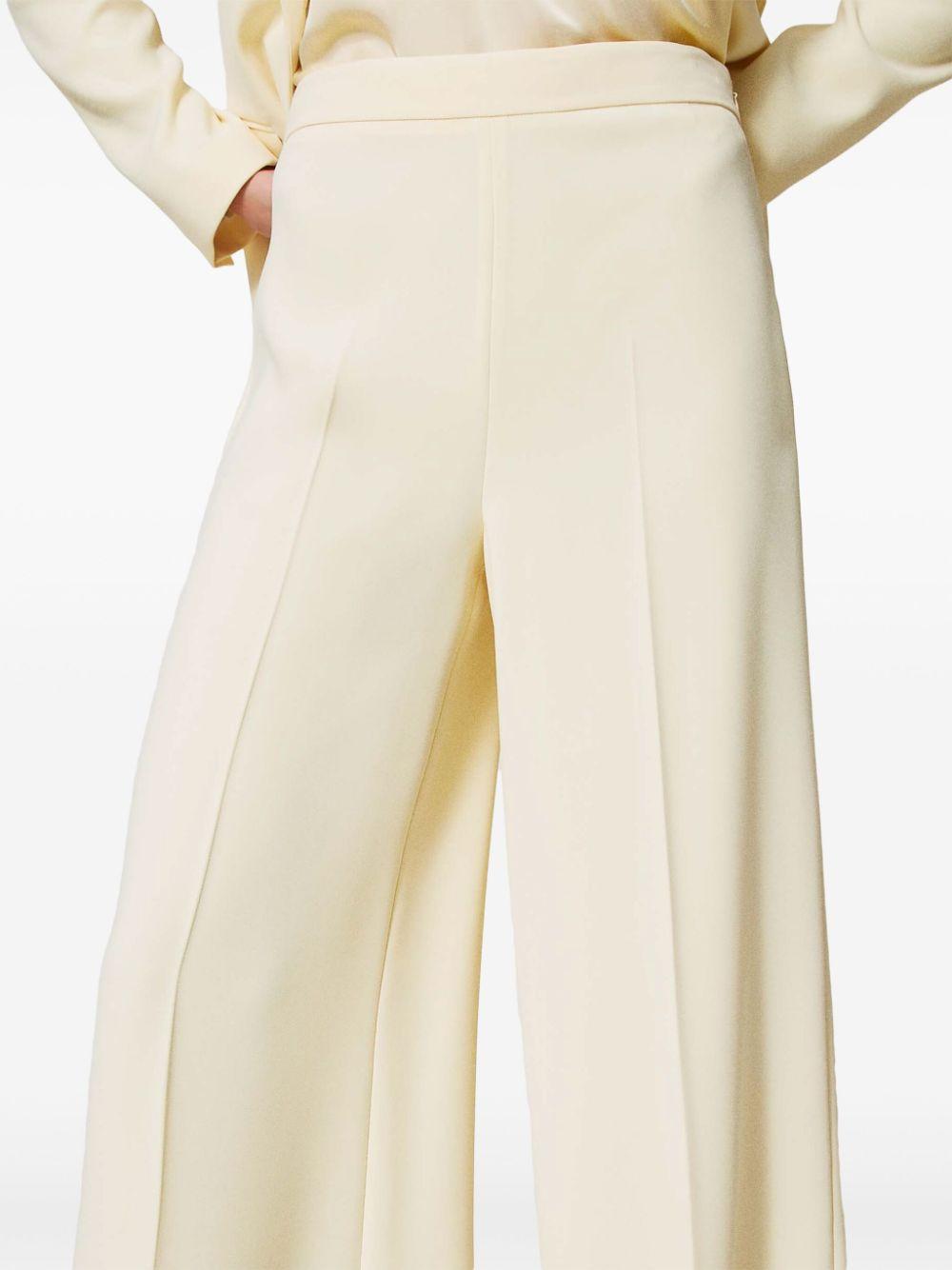 Crepe palazzo trousers<BR/><BR/><BR/> 251TP2102 12143 TWINSET 