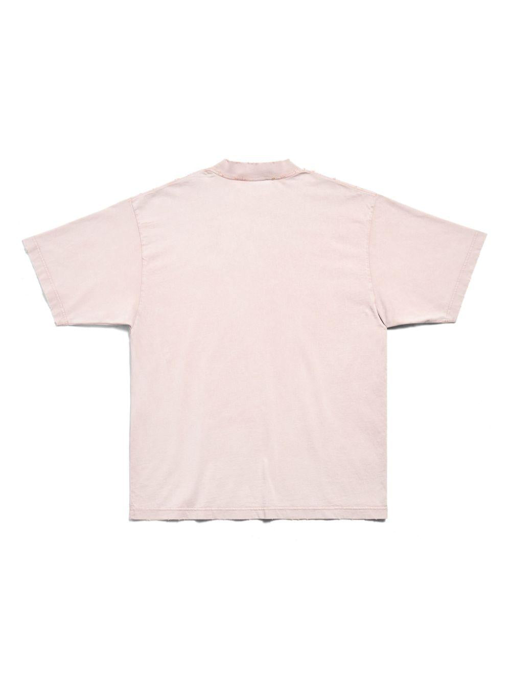 Mirror logo-print T-shirt<BR/><BR/> 764235. TNVV85708 BALENCIAGA 