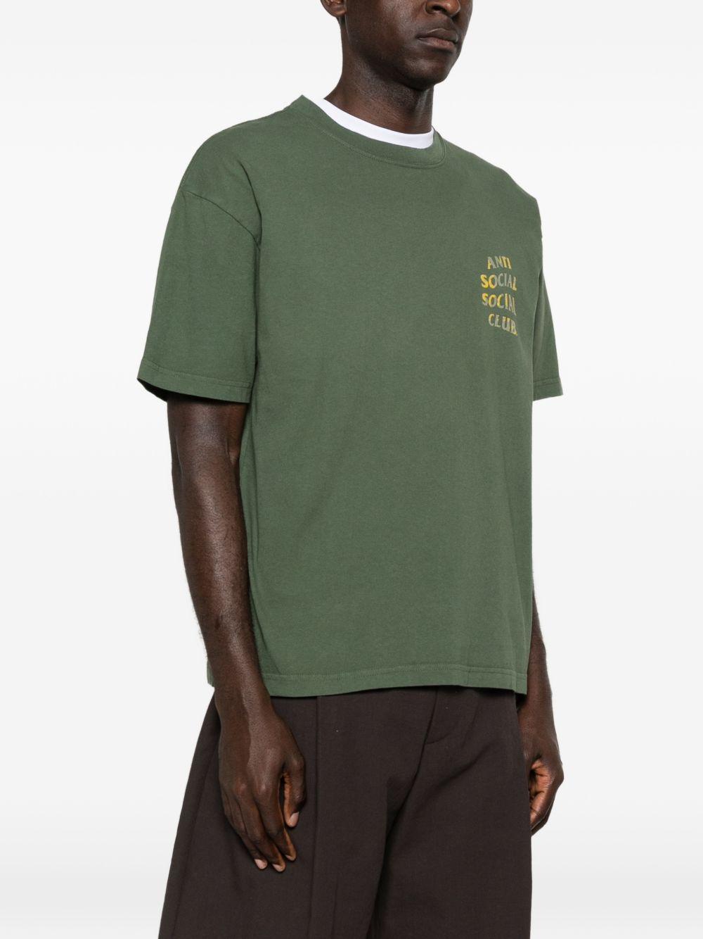 logo-print t-shirt ASSC120029 GREEN ANTI SOCIAL SOCIAL CLUB 