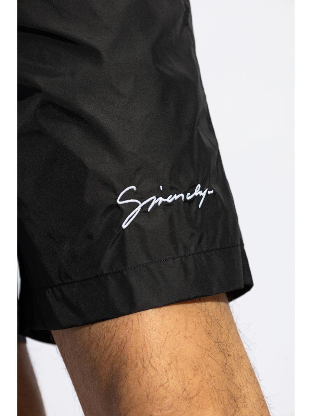 Logo-embroidered swim shorts<BR/><BR/><BR/> BMA01L1537 004 GIVENCHY 