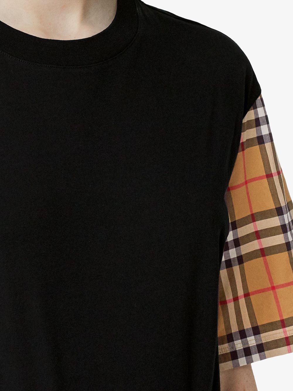 T-shirt con motivo Vintage Check 8014895 BLACK BURBERRY 