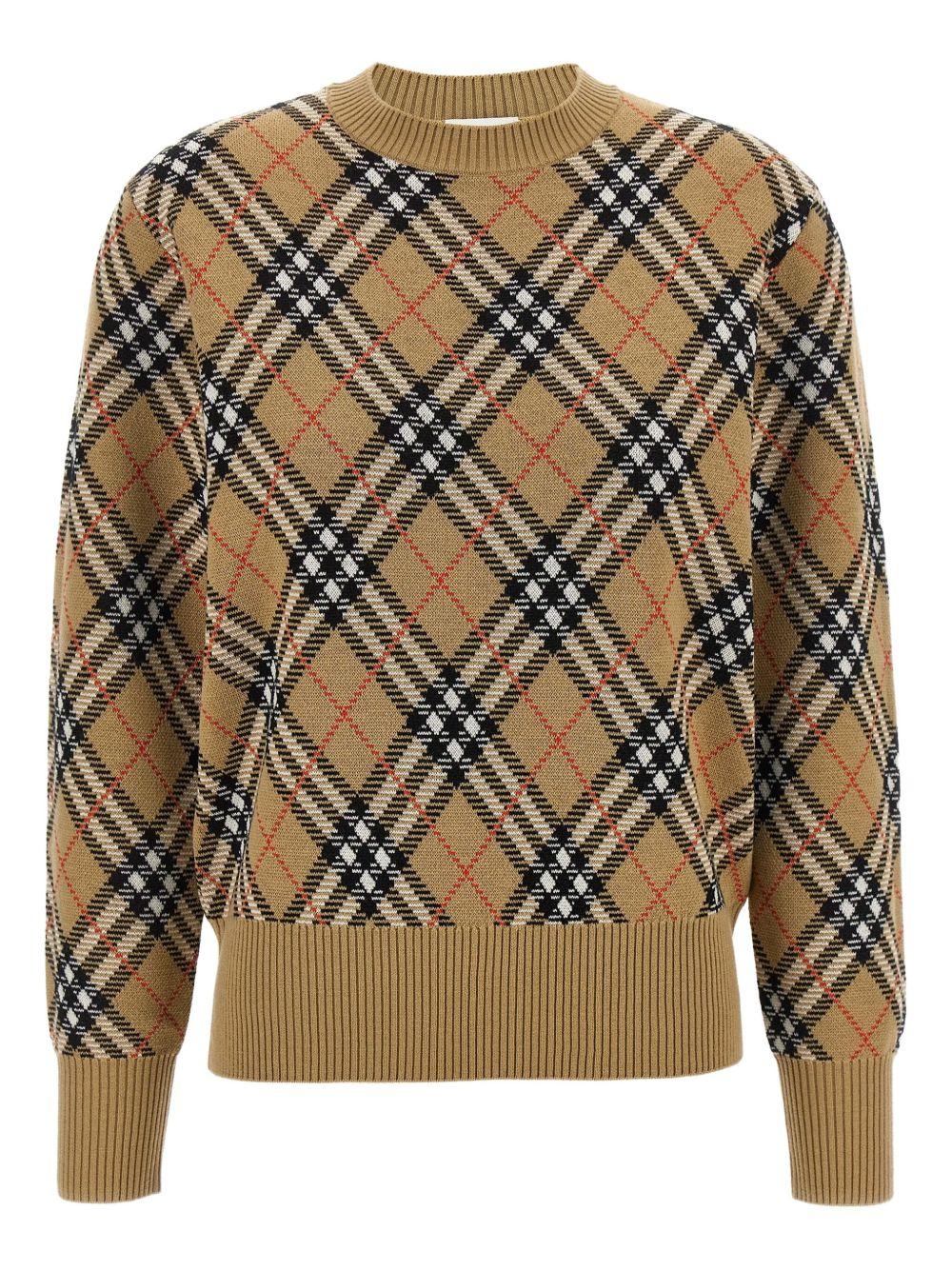 Wool and mohair blend pullover Check 8110514 C1309 BURBERRY 