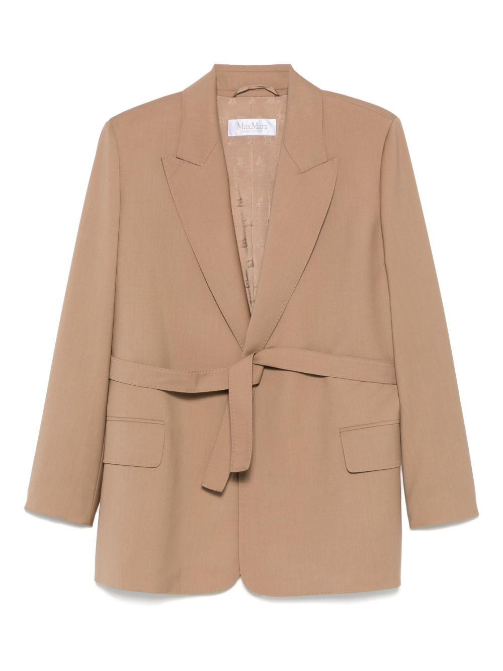 Belted woollen cloth blazer 2521046101 TALENTO010 MAX MARA 
