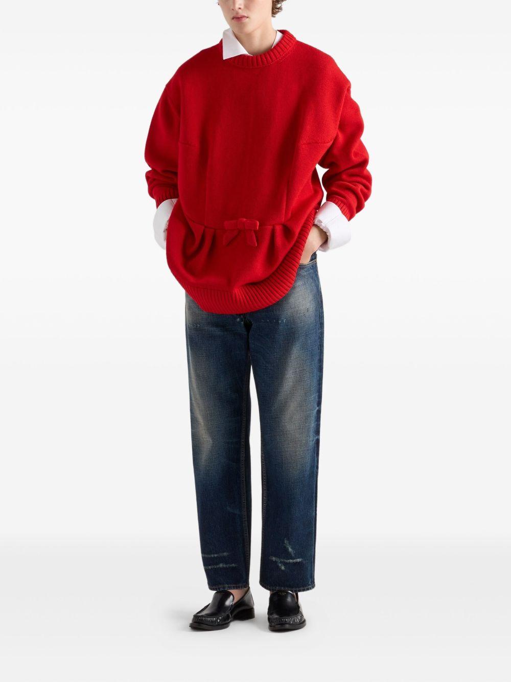 Five-pocket washed denim jeans GFP5361631 S-OOOF0008 PRADA 