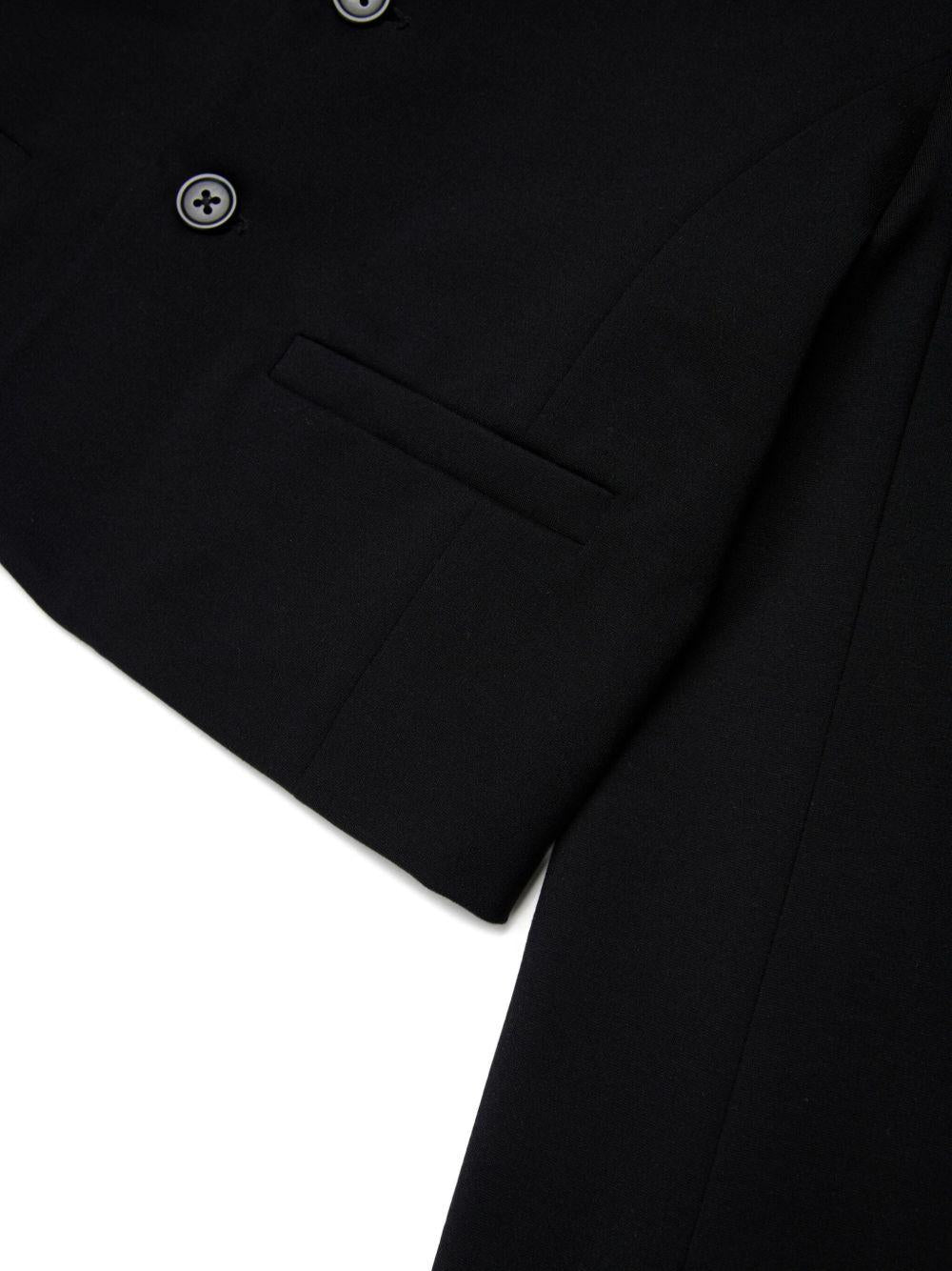 Cropped blazer with welt pockets J02646 KYATEK900 DIESEL KIDS 