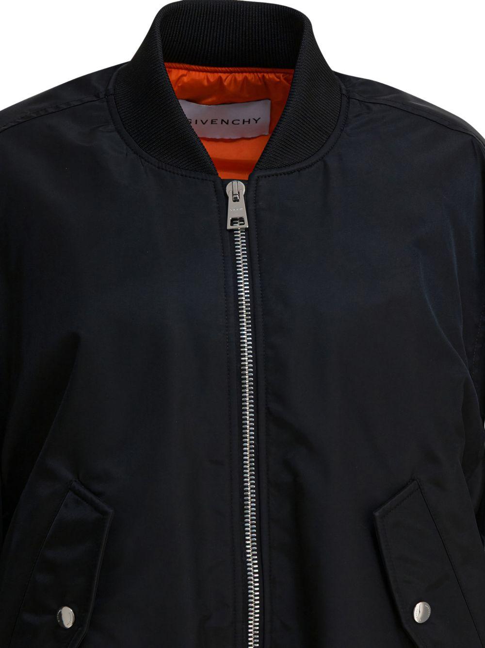 Cropped Cocoon bomber in nylon BW00T114JD 001 GIVENCHY 