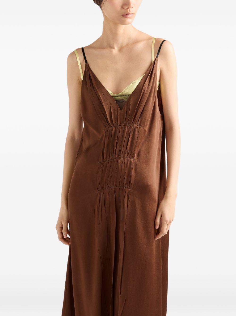 Satin crepe dress P3R38R19CR S-OOOF0005 PRADA 