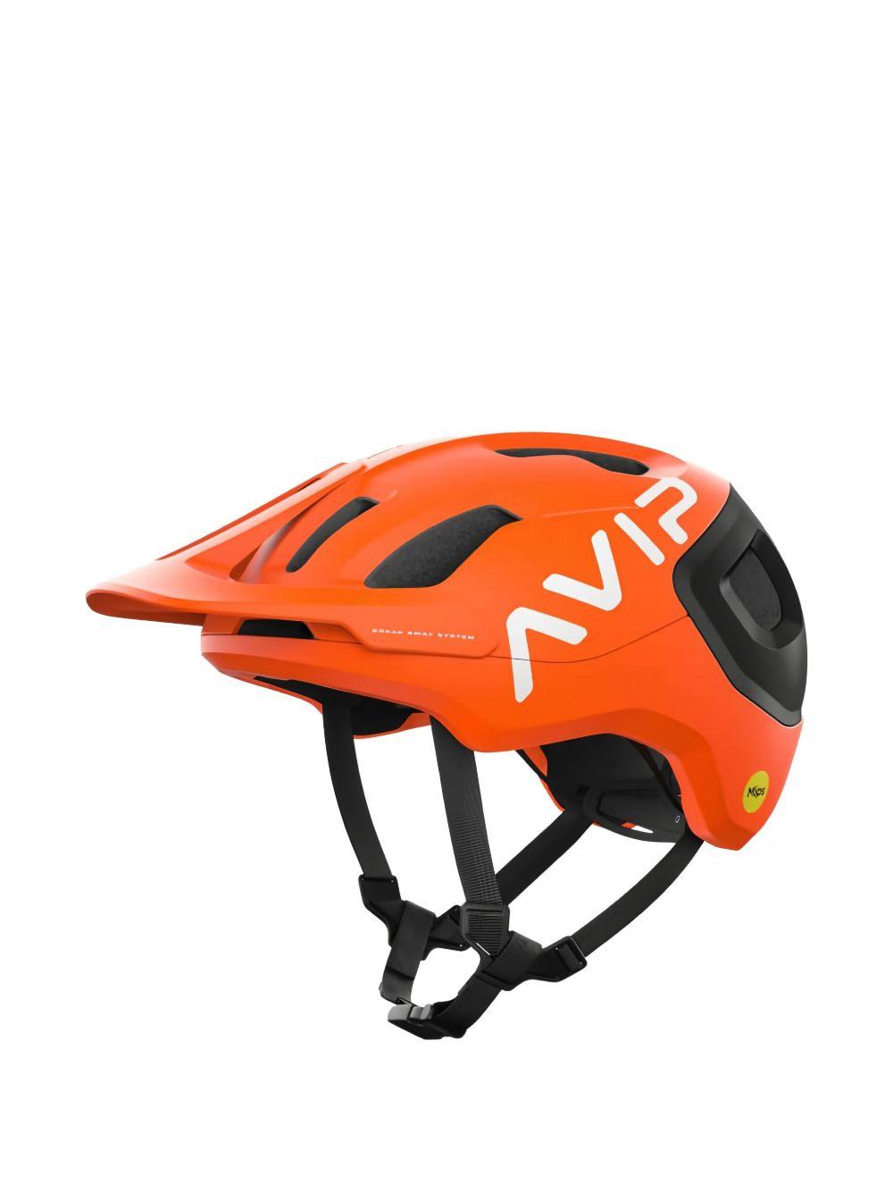 Orange Axion race mips Helmet 10743 FLUORESCENT ORANGE/URANIUM BLA POC 